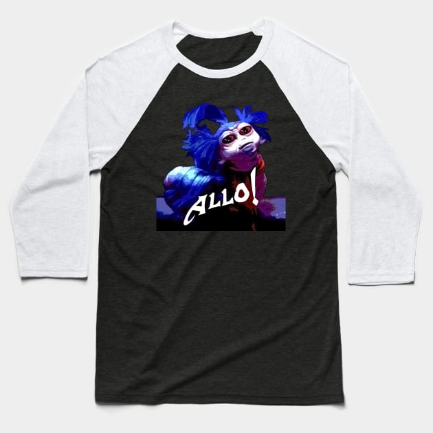 Allo! Baseball T-Shirt by RandomGoodness